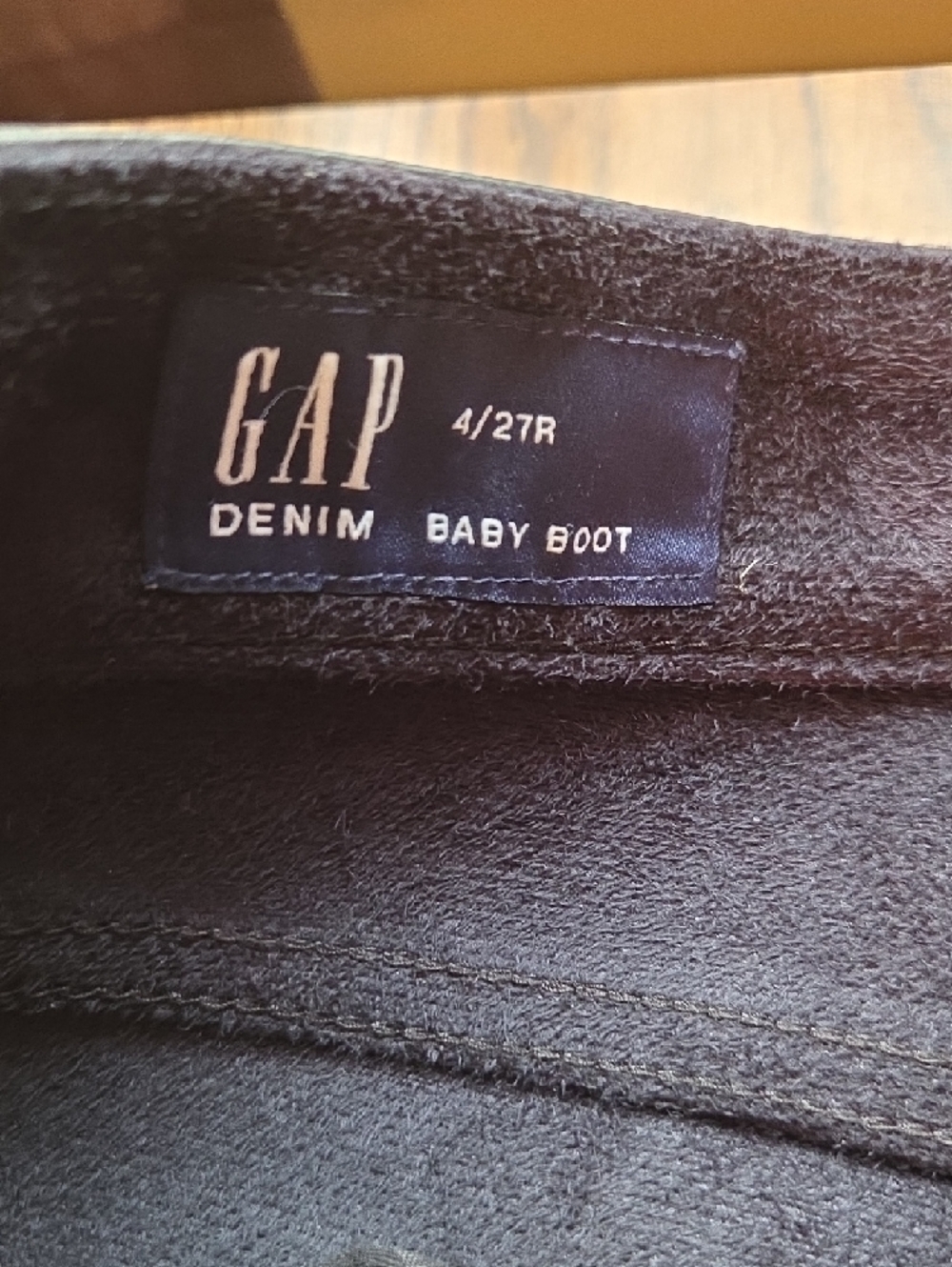 GAP Black Faux Leather Flared Jeans - Picture 2 of 4